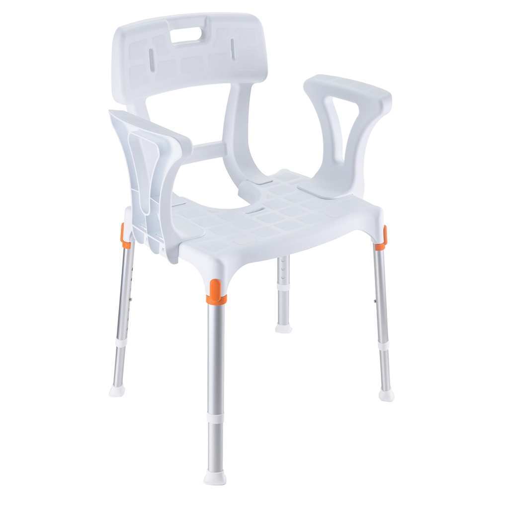 Chaise de douche réglable avec accoudoirs et dossier GCare Home Ergochair
