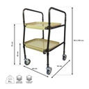 Desserte de table roulante