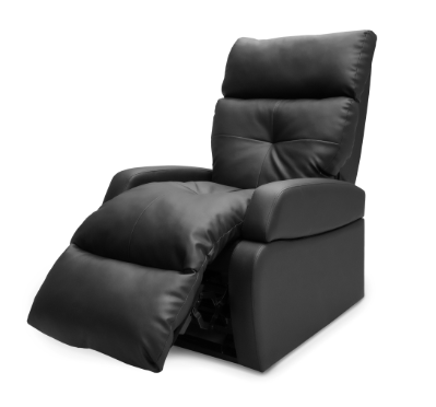 Fauteuil releveur Cosy, Médium, en vinyle noir